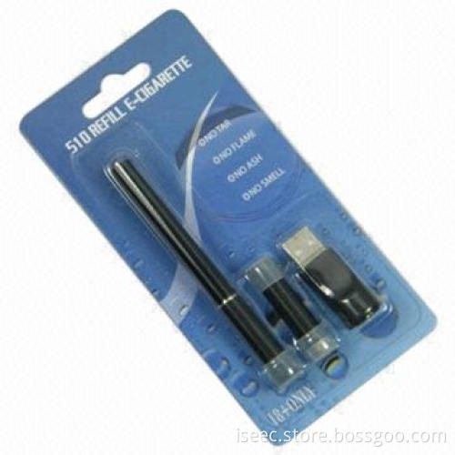 Electronic Cigarette, Rechargeable Disposable E-cigarette 510 (Blister D001)